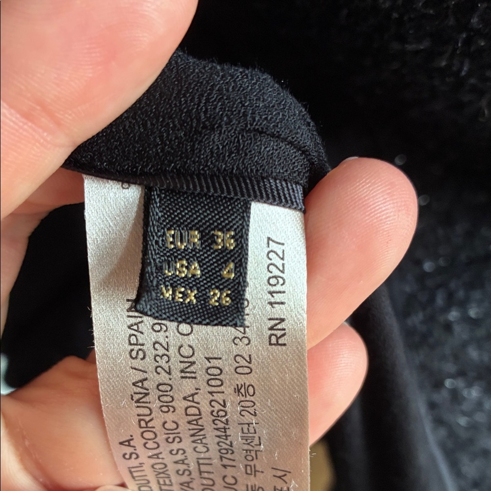 Massimo Dutti Black Textured Blazer - Picture 3 of 6
